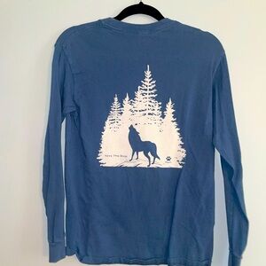 Paws blue long sleeved shirt